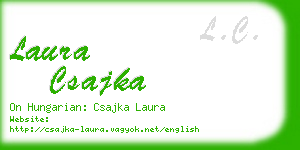 laura csajka business card